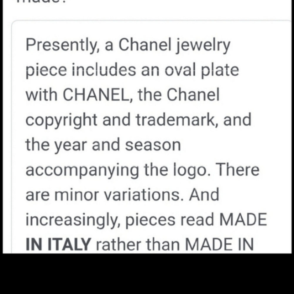 Chanel Gold Tone Cursive Script Crawler Women's Earrings - Picture 9 of 11